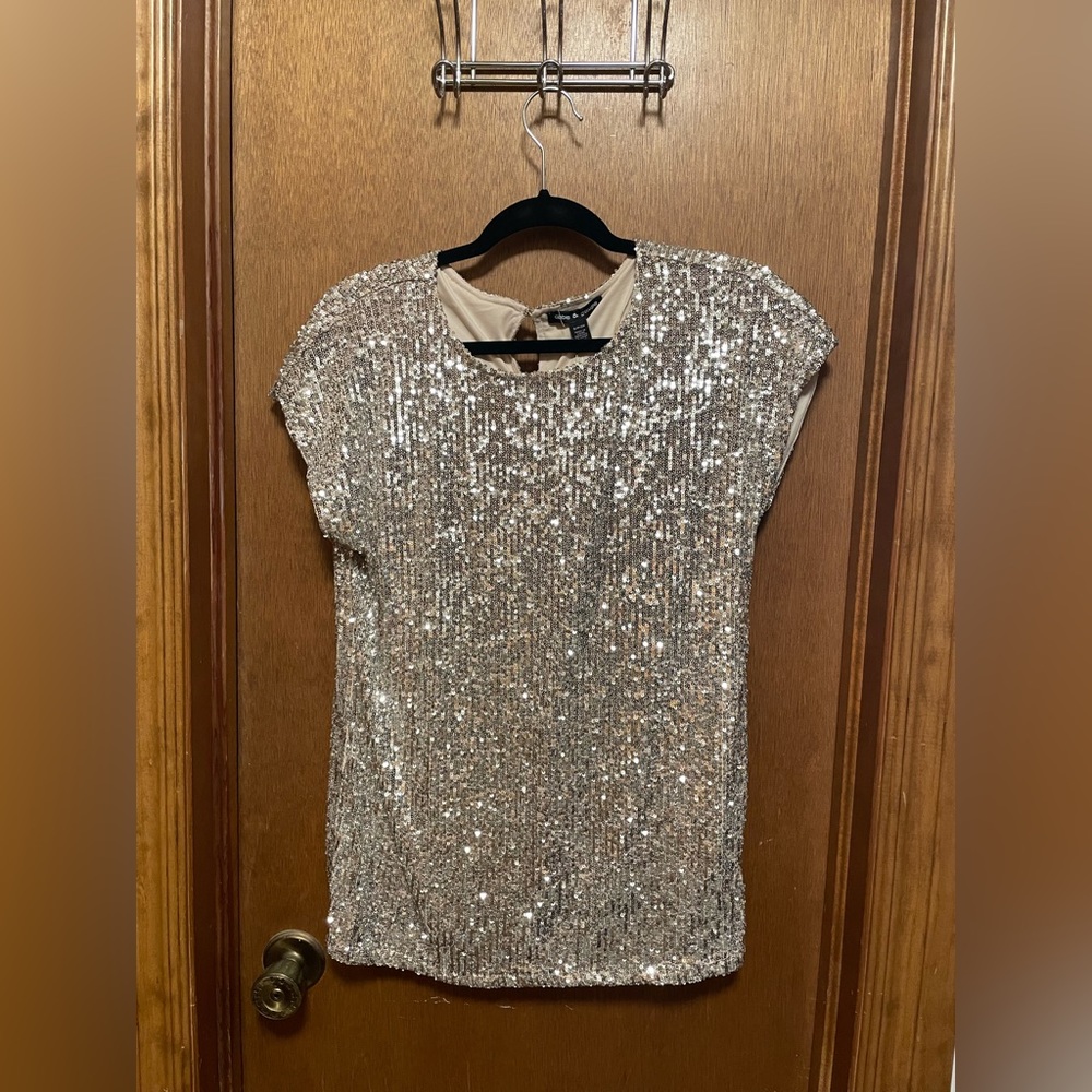 Boutique sequin top! Size M, never worn